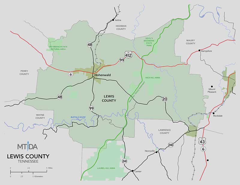 Lewis County Map
